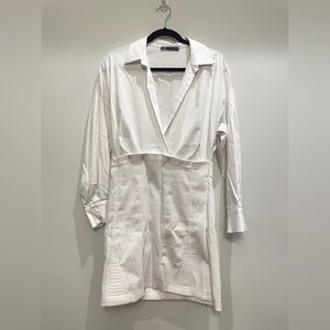 Faux two-piece dress